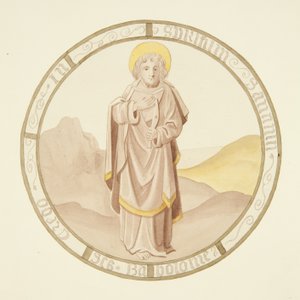 Buntglasfenster in der Privatkapelle des Bischofspalastes: St. Bartholomäus von Joseph Manning