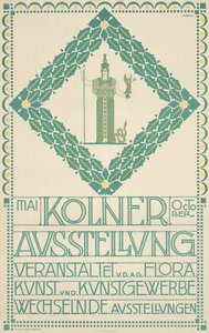 Ein Plakat für das Kölner Kunstfestival 1905, 1905 von Joseph Maria Olbrich