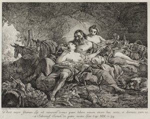 Lot und seine Töchter, 1748 von Joseph Marie Vien