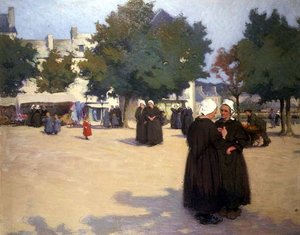 Der Dorfplatz, Bretagne