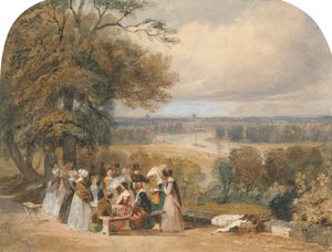 Ein Picknick auf dem Richmond Hill von Joseph Murray Ince