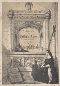 Architektur des Mittelalters: Titelseite - In der Kirche von Croyden von Joseph Nash