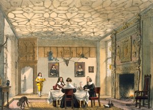Mittelalterliches Familienessen, Wakehurst Place, Surrey, ca. 1600