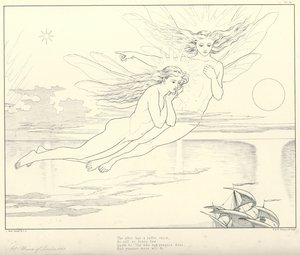 Illustration für Coleridges Rime of The Ancient Mariner (Stich) von Joseph Noel (after) Paton