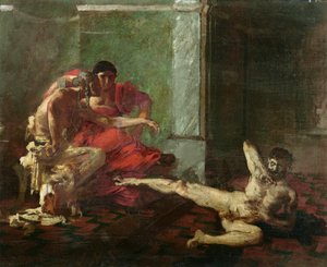 Locusta testet Gift an einem Sklaven, ca. 1870-80