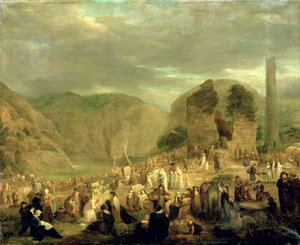 Allerseelen auf dem Kirchhof von Glendalough von Joseph Peacock