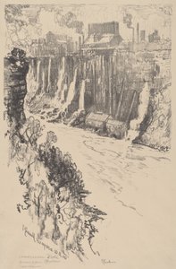 Amerikanisches Tivoli, 1910 von Joseph Pennell
