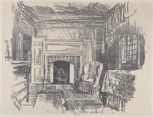 Schlafzimmer, Stenton von Joseph Pennell