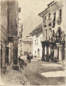 Calle Mayor Alcalá von Joseph Pennell