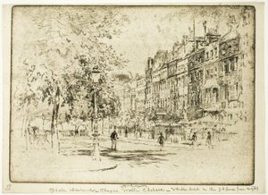 Cheyne Walk, Chelsea von Joseph Pennell
