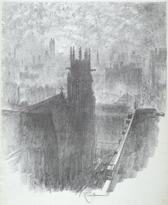 Christ Church, St. Louis, 1919 von Joseph Pennell