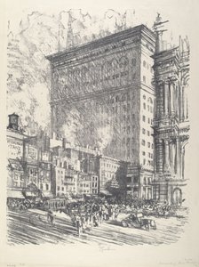 Rathausplatz und Wanamaker-Gebäude