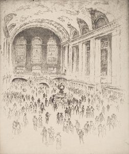Halle, Grand Central, New York, 1919 von Joseph Pennell