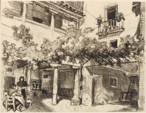Wundervolle Bilder des häuslichen Lebens, Alcalá von Joseph Pennell