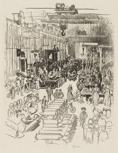 Englische Kriegsarbeit: Granaten fertigstellen von Joseph Pennell