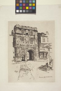 Tor, Canterbury Cathedral von Joseph Pennell