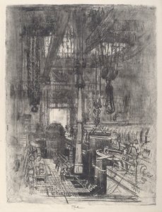 Geschützstellung, Nr. II, 1917 von Joseph Pennell