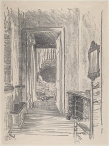 Flur zum Schlafzimmer, Stenton von Joseph Pennell