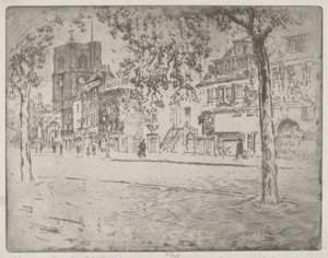 Haus, in dem Whistler starb von Joseph Pennell