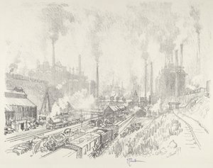 Im Land von Eisen und Stahl, 1916 von Joseph Pennell