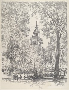 Unabhängigkeitsplatz und das Staatshaus von Joseph Pennell