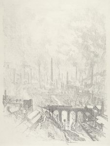 Munitionsstadt, Nr. I, 1916 von Joseph Pennell
