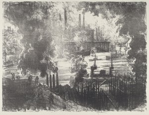 Munitionsfluss, 1916 von Joseph Pennell