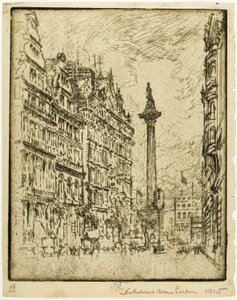 Northumberland Avenue von Joseph Pennell