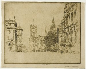 Parliament Street, Westminster von Joseph Pennell