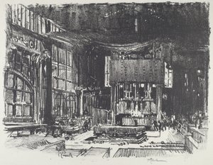 Die Akolythen bereiten den Altar des Kriegsgottes vor von Joseph Pennell