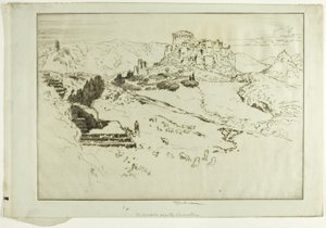 Die Akropolis vom Observatorium von Joseph Pennell