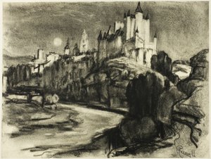 Der Alcazar, Segovia von Joseph Pennell