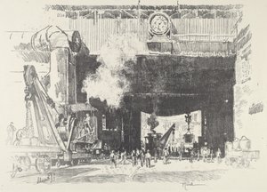 Das große Tor des großen Ladens, 1916 von Joseph Pennell