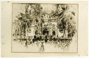 Die Kathedrale, Panama von Joseph Pennell