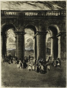 Der Innenhof des Palastes, Madrid
