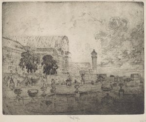 Der Kristallpalast von Joseph Pennell