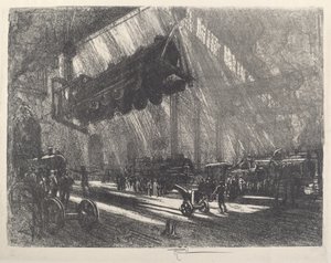 Die fliegende Lokomotive von Joseph Pennell