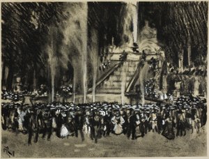 Die spielenden Brunnen in La Granga von Joseph Pennell