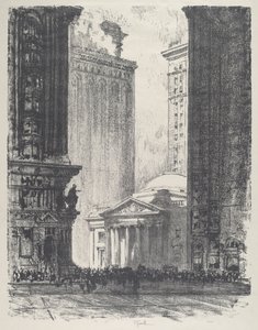 Die Girard Trust Company von Joseph Pennell