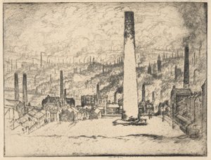 Der große Schornstein, Bradford von Joseph Pennell