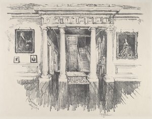 Die Halle in Cliveden von Joseph Pennell