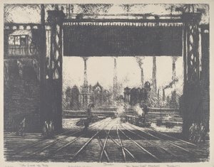 Das Eisentor, Charleroi von Joseph Pennell