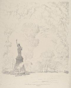 Die Statue, New York Bay, 1910
