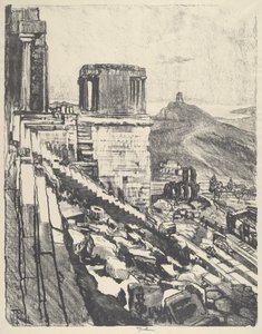 Der Tempel der Nike, Athen, 1913 von Joseph Pennell
