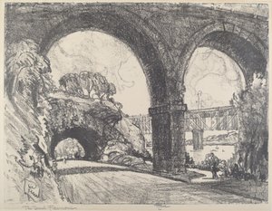 Der Tunnel im Park von Joseph Pennell