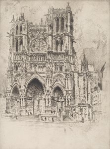 Die Westfassade, Amiens, 1907