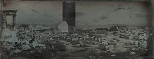 Ruinen und Vordergrund, Akropolis, Athen von Joseph Philibert Girault De Prangey