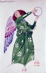 Kostüm für Engel in Damnation of Faust von Hector Berlioz, Skizze von Joseph Porphyre Pinchon (1871-1953) von Joseph Porphyre Pinchon