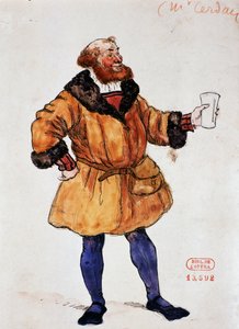 Kostüm für die Figur Brander in La Damnation de Faust von Hector Berlioz, Skizze von Joseph Porphyre Pinchon (1871-1953) von Joseph Porphyre Pinchon