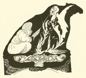 Der Dschinn erschafft den Zauber, der dem Kamel den Buckel brachte von Joseph Rudyard (after) Kipling